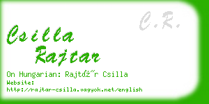 csilla rajtar business card